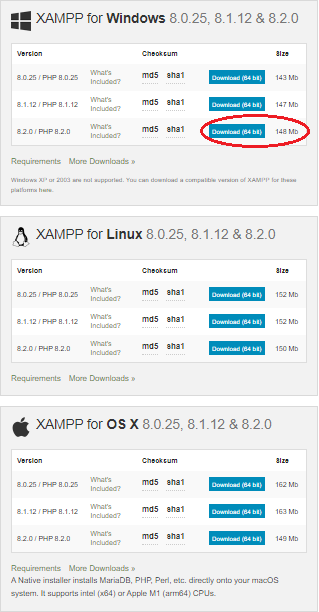 xampp installation step 1
