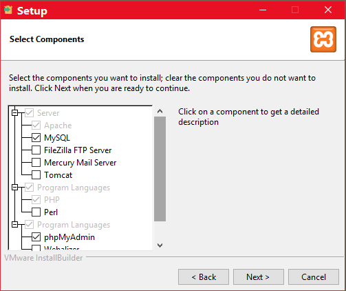 xampp installation step 5