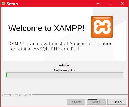 xampp installation step 9