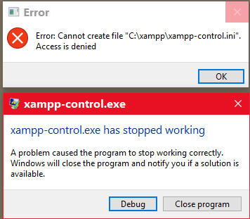 xampp installation step 12